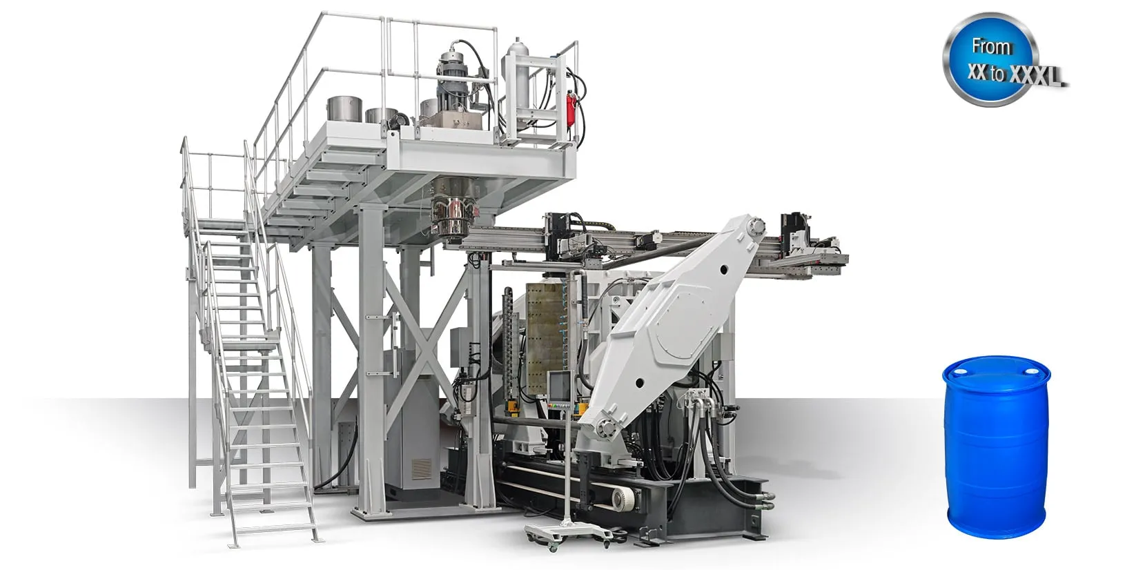 160L-1250L Large Hollow blow molding machine