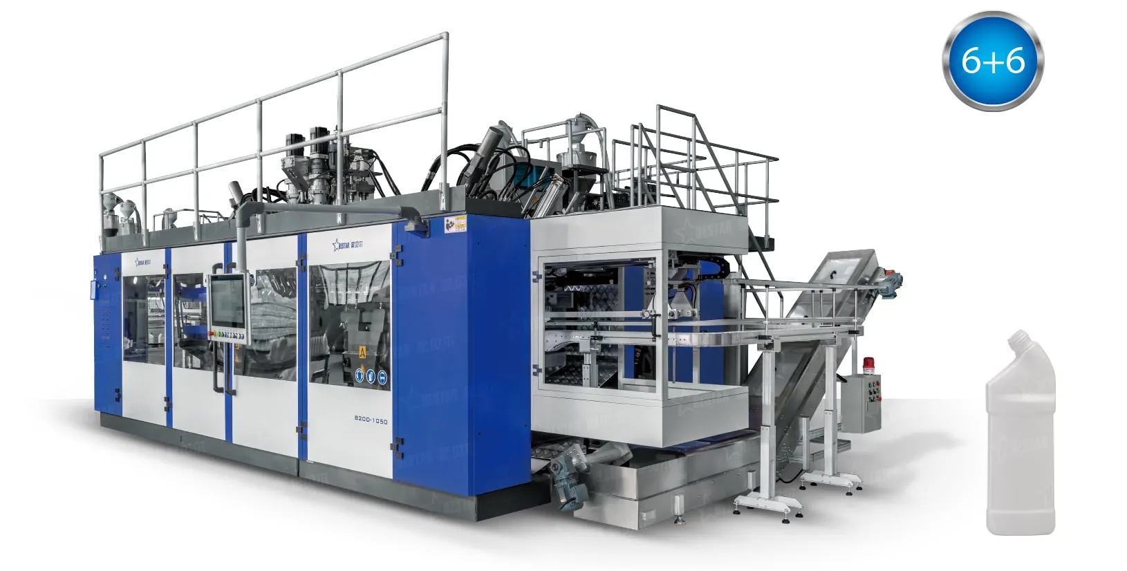 The use of daily chemical blow molding machine