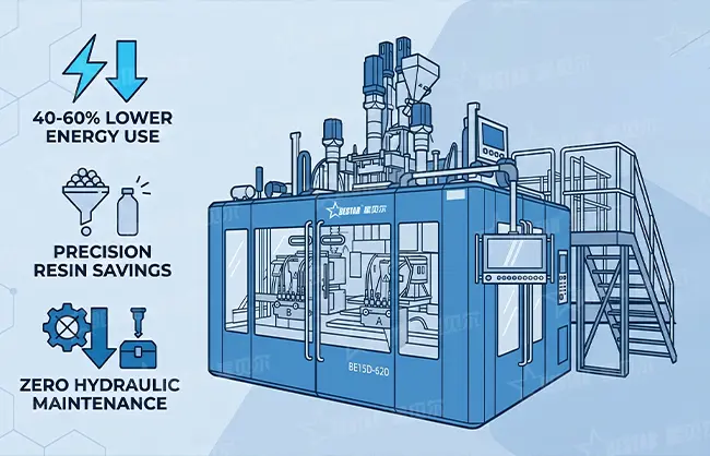 How Full Electric Blow Molding Machine Reduce Production Costs